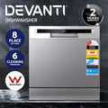Devanti 8 Place Benchtop Dishwasher Silver