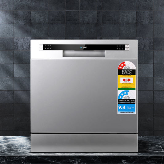 Devanti 8 Place Benchtop Dishwasher Silver
