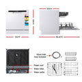 Devanti 8 Place Settings Benchtop Dishwasher White