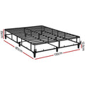 Artiss Bed Frame DOUBLE Size Metal Grey MASON