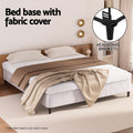 Artiss Bed Frame KING Size Metal Grey MASON