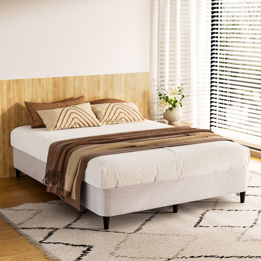 Artiss QUEEN Metal Bed Frame Grey MASON