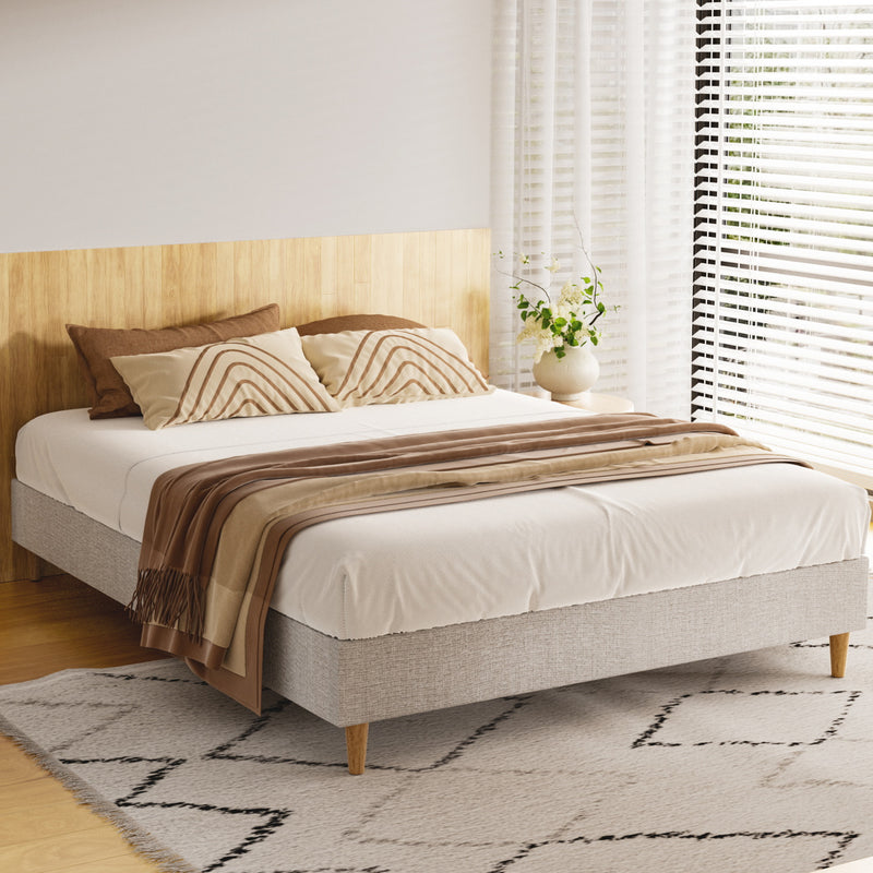 Artiss QUEEN Bed Frame Beige