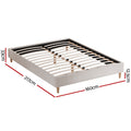 Artiss QUEEN Bed Frame Beige