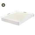 Artiss Queen Bed Frame Cream Boucle No Assembly Vacuum Compressed