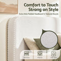 Artiss Double Bed Headboard 155cm Boucle Fabric Removable Cover