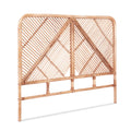 Artiss DOUBLE Bed Headboard Rattan Pine 150cm