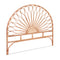 Artiss Rattan Bed Headboard DOUBLE Pine MARI 140cm