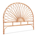 Artiss QUEEN Bed Headboard Rattan Pine MARI