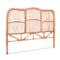 Artiss DOUBLE Bed Headboard Rattan NERO Pine 190cm