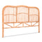 Artiss QUEEN Bed Headboard Rattan Pine Nero 150cm