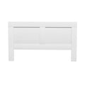 Artiss KING Bed Head Headboard Shelves White Cabinet