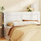 Artiss KING Bed Head Headboard Shelves White Cabinet