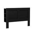 Artiss QUEEN Bed Head Headboard with Shelves Black