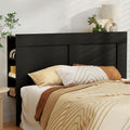 Artiss QUEEN Bed Head Headboard with Shelves Black