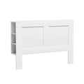 Artiss QUEEN Bed Head with Shelves White Storage Headboard