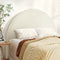 Artiss Bed Frame DOUBLE Headboard Boucle Grey White