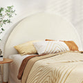 Artiss QUEEN Bed Frame Headboard Boucle Grey White 80