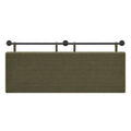 Artiss Wall Mounted Headboard Double Corduroy Upholstered Hanging Bed Head