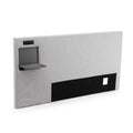 Artiss Queen Headboard Upholstered Foldable Table Charging Station Grey