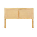 Artiss DOUBLE Bed Head Headboard Rattan RIBO Pine