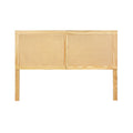 Artiss QUEEN Bed Head Rattan Pine Headboard RIBO
