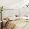 Artiss KING Bed Head Headboard Fabric Beige White RIVE