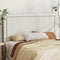 Artiss QUEEN Bed Frame Headboard Fabric Beige RIVE