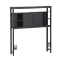 Artiss Bed Headboard King Single Storage Bedhead Charging Station Black