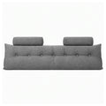 Artiss Headboard Pillow King Wedge Backrest Triangular with 2 Cushions Grey