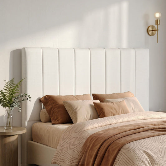 Artiss Bed Head Headboard DOUBLE Linen 137CM - Beige