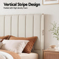 Artiss DOUBLE Bed Head Headboard 137CM Beige Linen