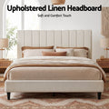 Artiss KING Bed Head Headboard 183cm Beige Linen