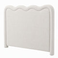 Artiss Boucle Bed Head Queen Size Upholstered Wavy Headboard Beige