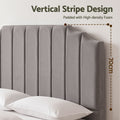 Artiss KING Bed Headboard 183CM Velvet Grey