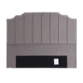 Artiss QUEEN Bed Headboard 153CM Grey Velvet