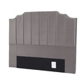 Artiss QUEEN Bed Headboard 153CM Grey Velvet