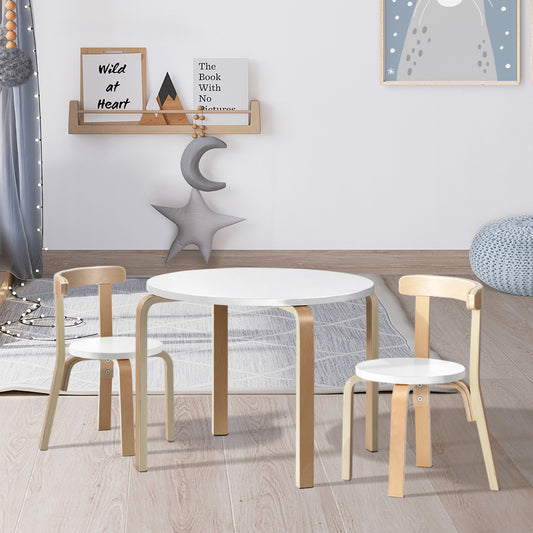 Keezi 3 Piece Kids Table Chairs Set Activity Play Desk Toy