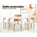 Keezi Kids Table Chairs Set 5PC Activity Play Desk Wooden