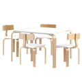 Keezi Kids Table Chairs Set 5PC Activity Play Desk Wooden