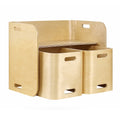 Keezi Kids Table Chairs Set 3PC Storage Desk Multifunctional