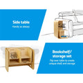 Keezi Kids Table Chairs Set 3PC Storage Desk Multifunctional