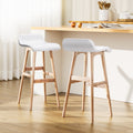 Artiss 2x Bar Stools Wooden White