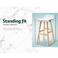 Artiss 2x Bar Stools Wooden White