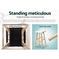 Artiss 2x Bar Stools Wooden White