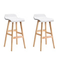Artiss 2x Bar Stools Wooden White