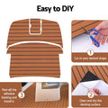 Seamanship EVA Foam Boat Flooring Mat 240x90cm Dark Brown