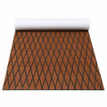 Seamanship EVA Foam Boat Flooring Decking Mat 240x90cm 6mm Diamond Brown