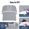 Seamanship EVA Foam Boat Flooring Mat 240x90x0.6cm Light Grey