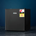 Devanti 48L Bar Fridge Black Glass Door Cooler